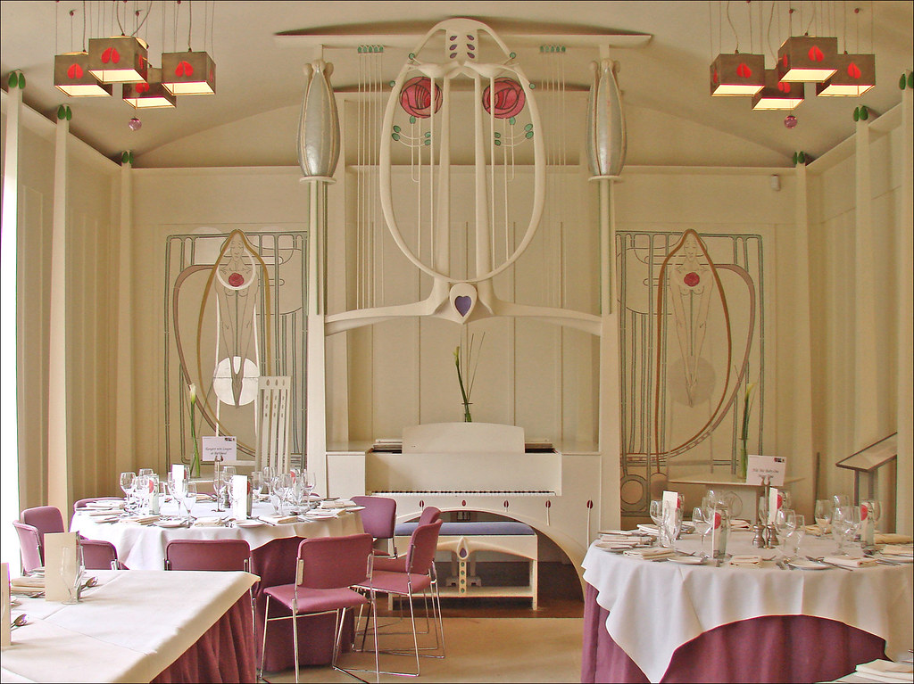 Le piano du salon de musique (House for an art lover, Glasgow)